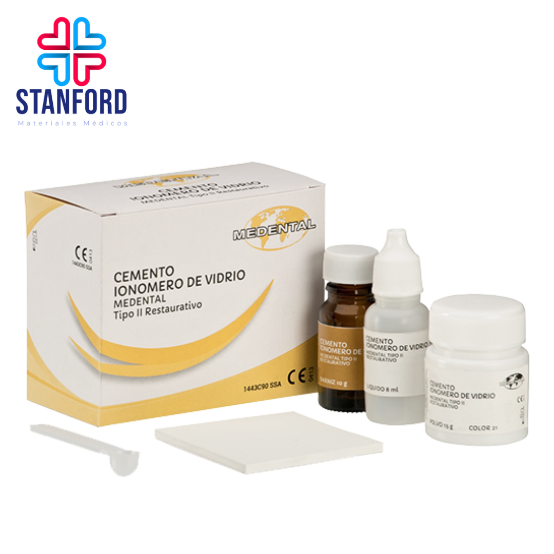 IONOMERO DE VIDRIO TIPO II RESTAURATIVO C/BARNIZ 15/g/10/ml/10g KIT