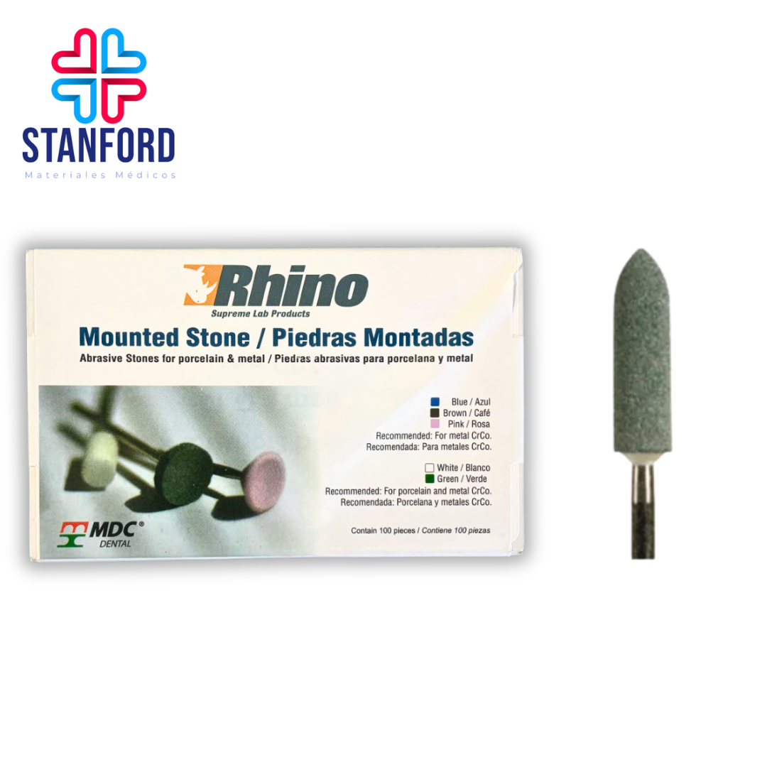 PIEDRA MONTADA VERDE G13 C/100