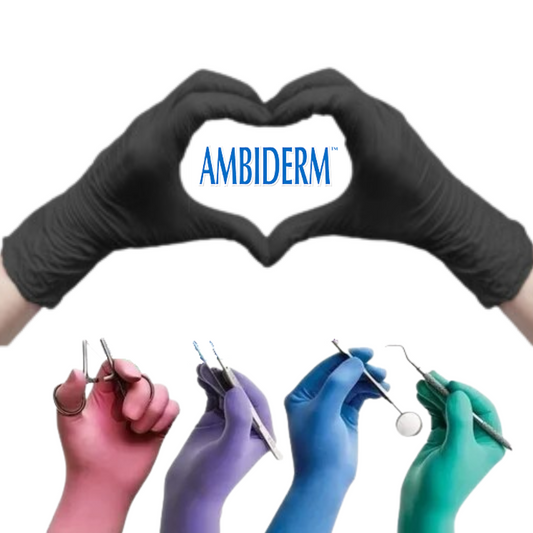 GUANTES LATEX AMBIDERM MEDIANO C/100