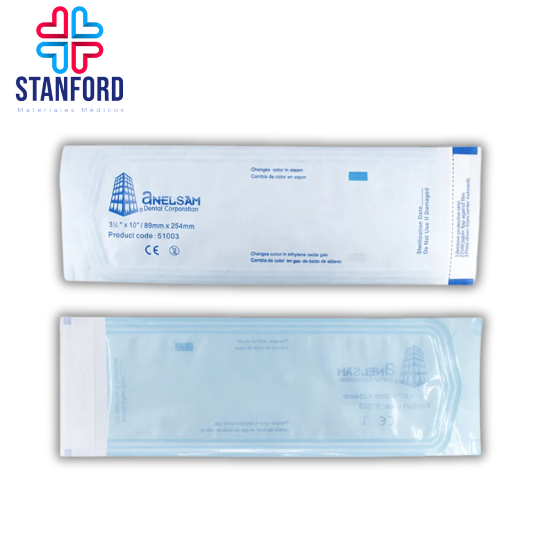 BOLSAS PARA ESTERILIZAR 3 1/2X10 ANELSAM
