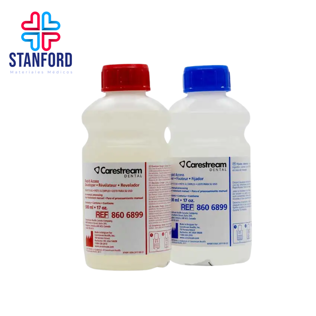 REVELADOR Y FIJADOR RAPID ACCESS CARESTREM 500ML