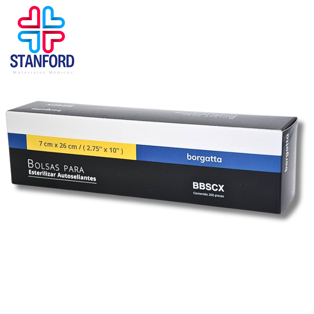 BOLSA P/ AUTOCLAVE BORGATTA 7x26 C/ 200