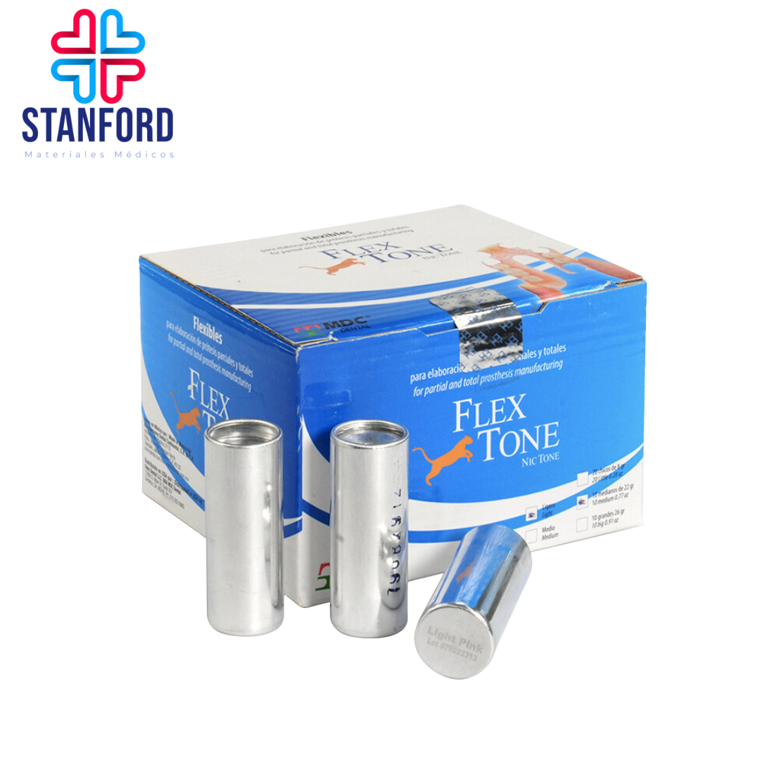 FLEX TONE ROSA MEDIANO CAJA C/10 CARTUCHO