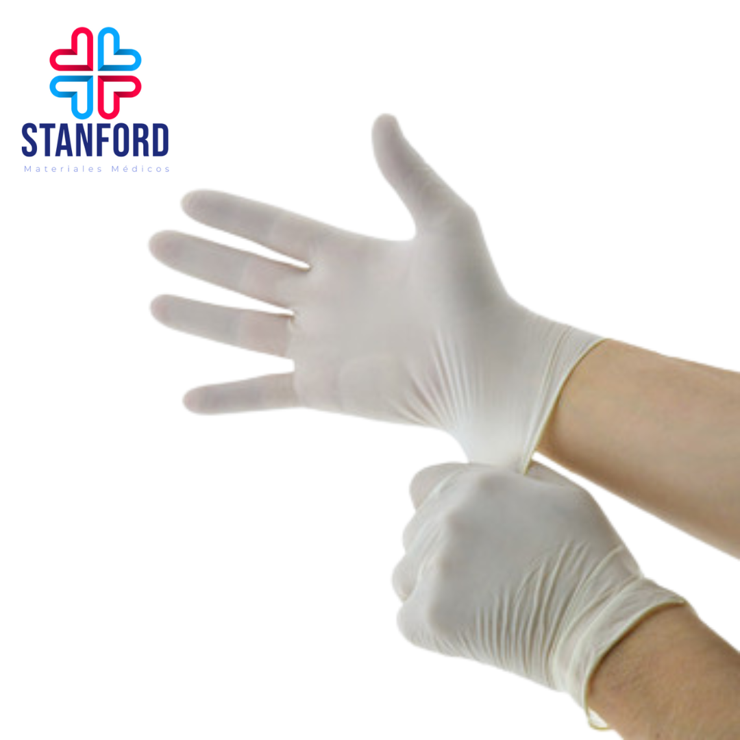 GUANTES LATEX AMBIDERM MEDIANO C/100