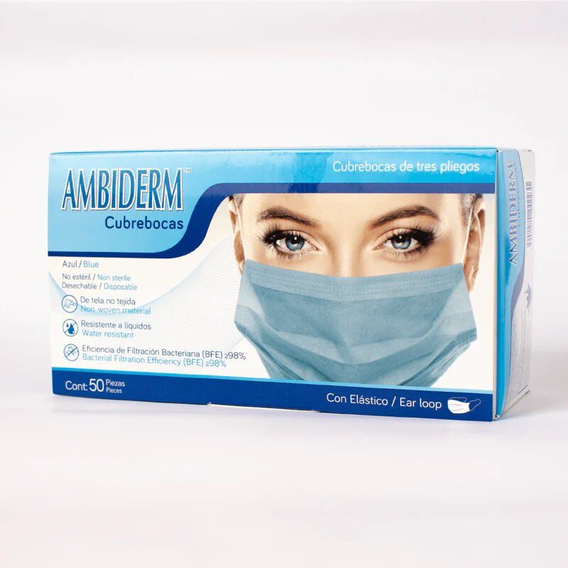 CUBREBOCA AMBIDERM C/50