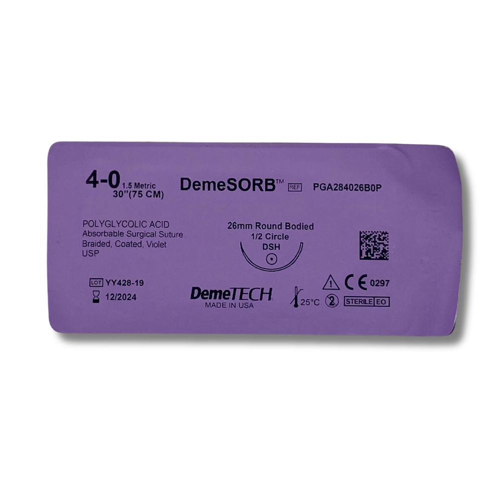 SUTURA VYCRIL 4-0 DEMESORB DCH 75X26 PZA