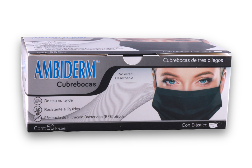 CUBREBOCA AMBIDERM C/50