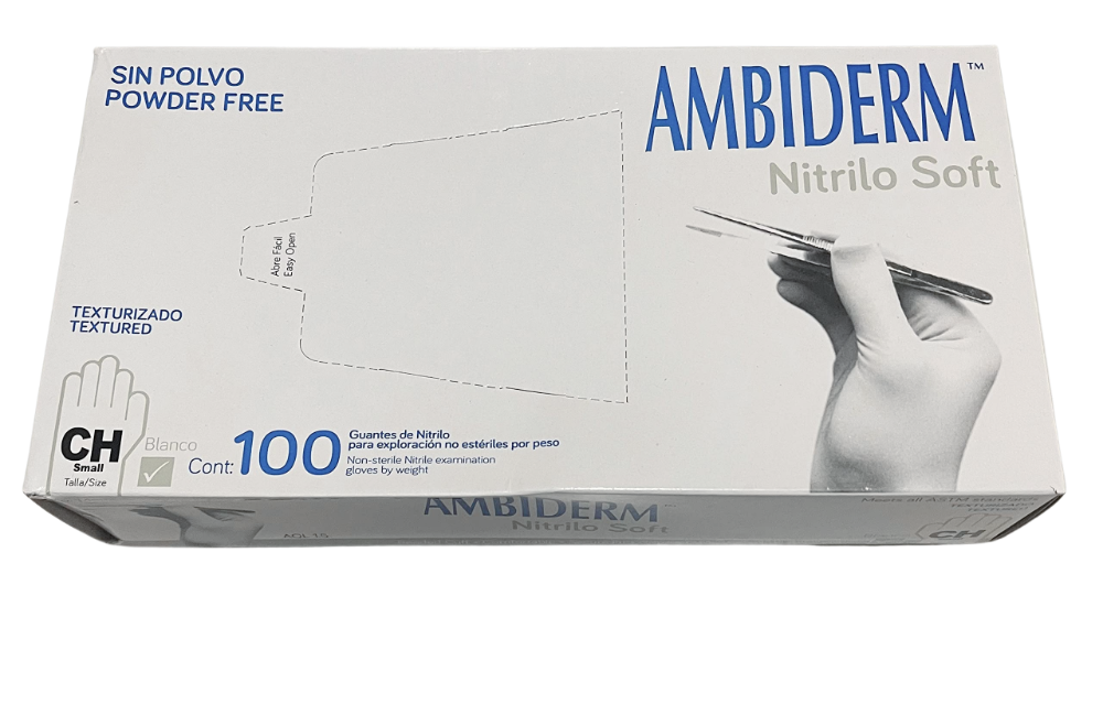 GUANTES NITRILO AMBIDERM C/100
