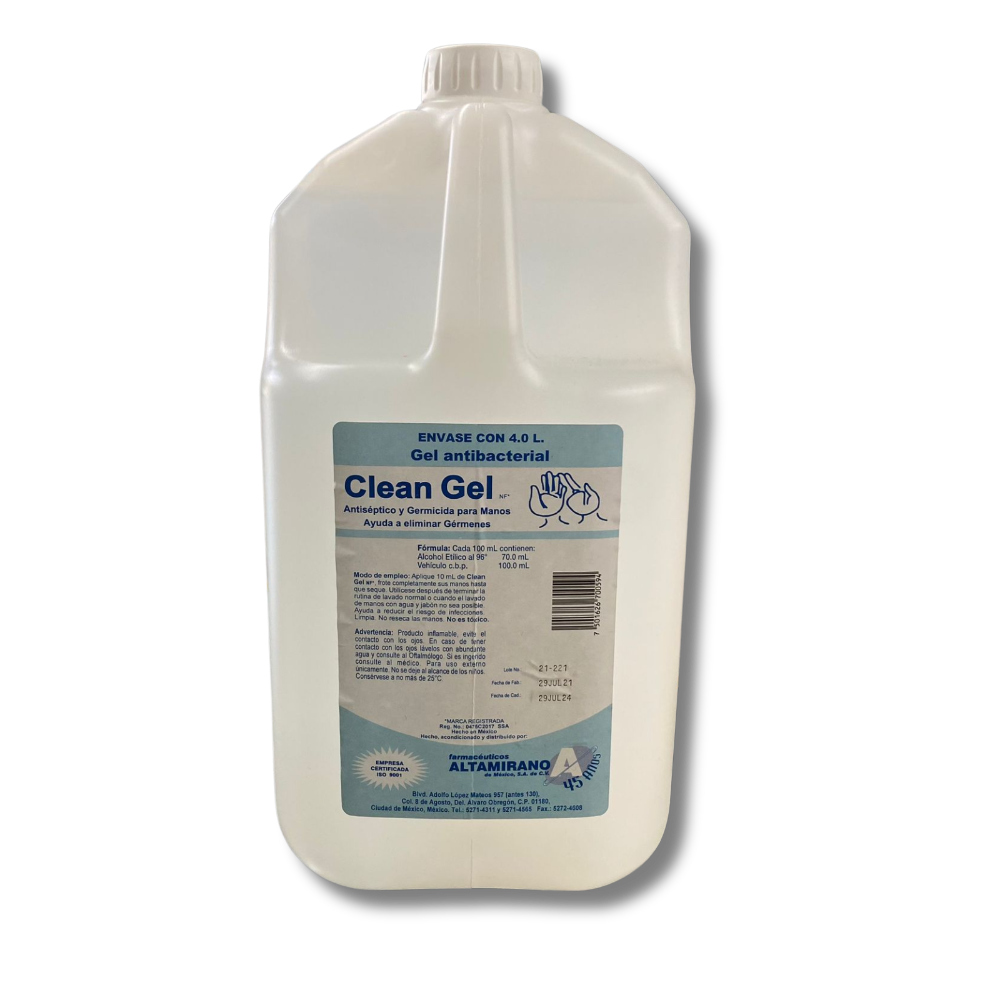 GEL ANTIBACTERIAL 3.75 LTS