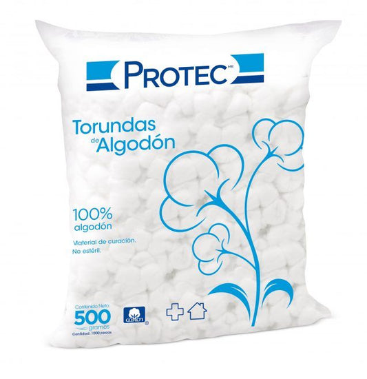 ALGODON TORUNDA 500GR BOLITAS C/1000 PZ