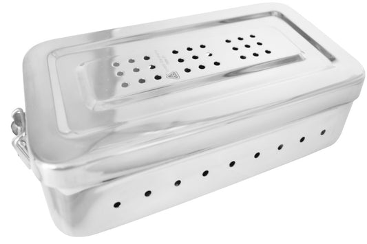 CAJA P/ESTERILIZAR 22X12X5 CM PERFORADA