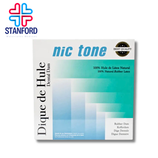 DIQUE DE HULE NIC-TONE 6*6 AZUL MEDIANO C/36