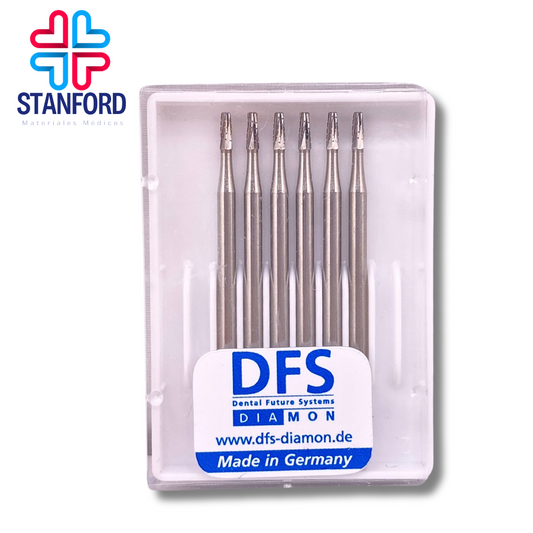 FRESA HP ALEMANA CONICA PLANA DENTADA  #702 CAJA C/6
