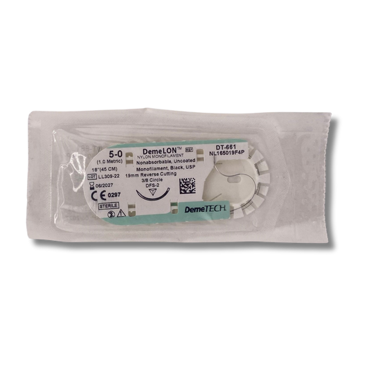 NYLON MONOFILAMENT 5/0 45CM 19MM PIEZA