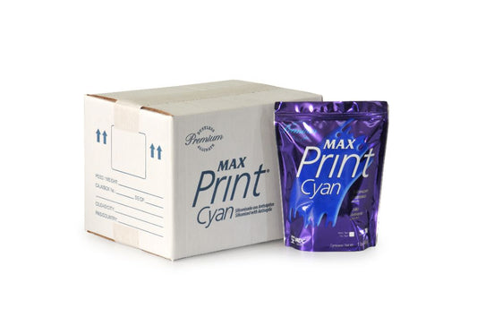 MAX PRINT TIPO II CYAN CAJA C/10 BOLSAS 454gr