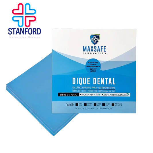 DIQUE MAXSAFE 6X6 MEDIO AZUL SEDA C/36