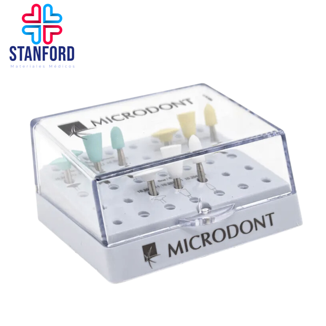 KIT DE PULIDO RESINA C/9 MICRODONT