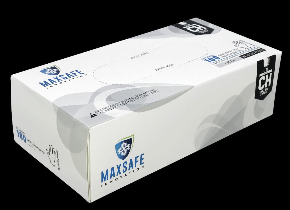 Guante Latex Liso bajo en polvo  Mediano c/100