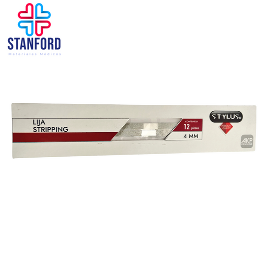 LIJAS DE STRIPPING 1 CARA 4MM STYLUS C/12