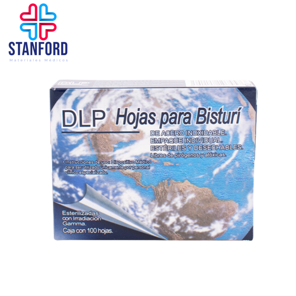 HOJA DE BISTURI (DL) #11 ESTERIL (A.INOX) C/100