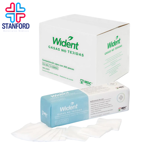 GASA WIDENT NO TEJIDA 5X5 PAQUETE C/200