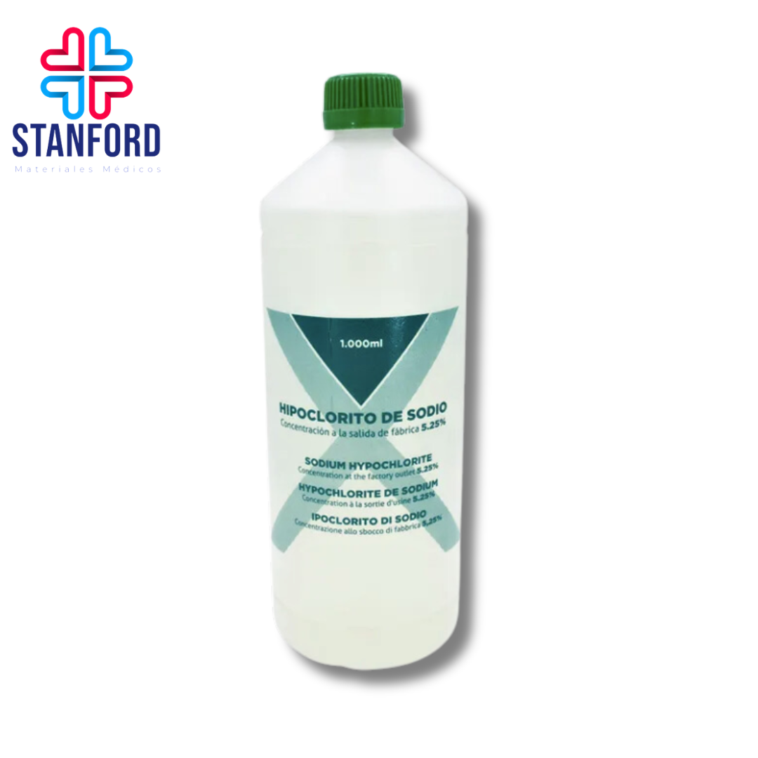 HIPOCLORITO DE SODIO  AL 5.25% 1LT