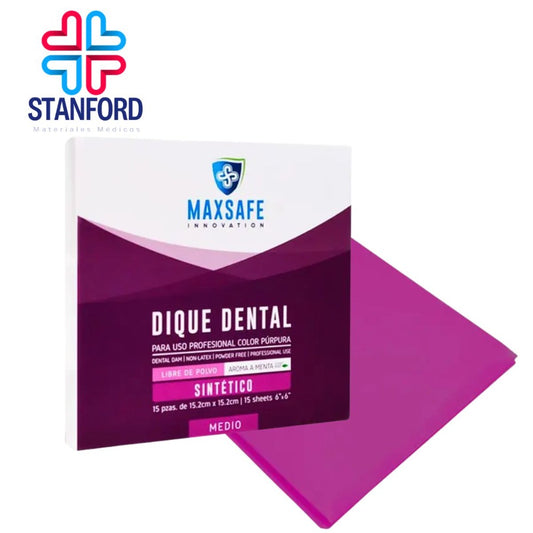 DIQUE MAXSAFE 6X6 MEDIO PURPURA (MENTA) C/15