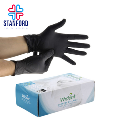 GUANTES LATEX MEDIANO SIN POLVO WIDENT C/100