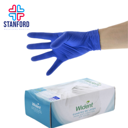 GUANTES LATEX EXTRA CHICO SIN POLVO WIDENT C/100
