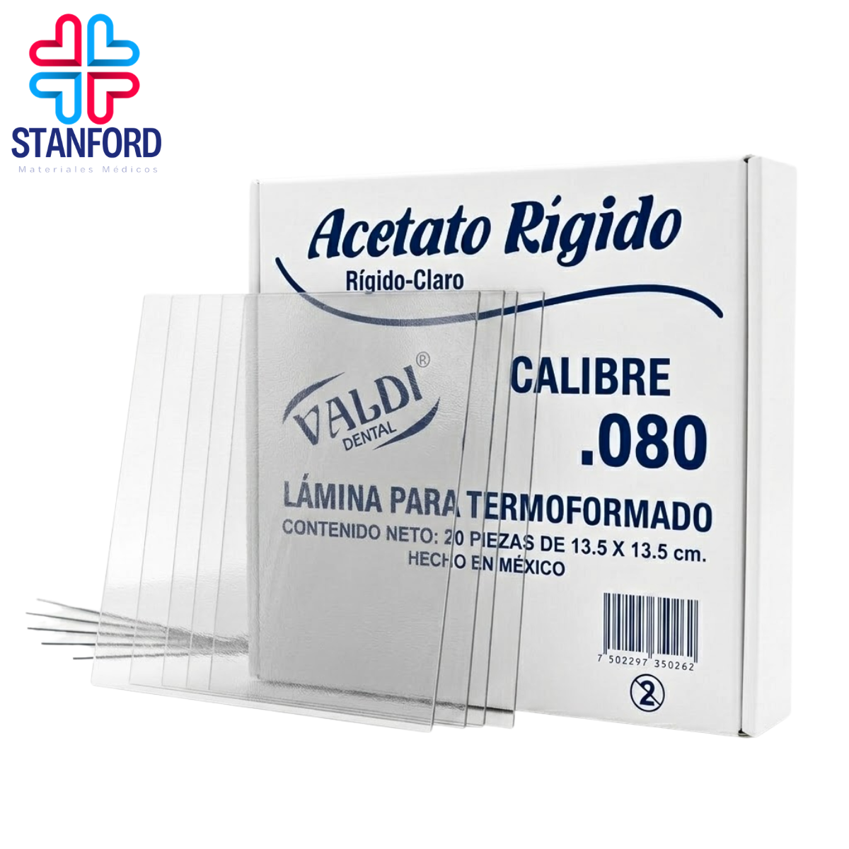 ACETATO RIGIDO .80 VALDI PIEZA