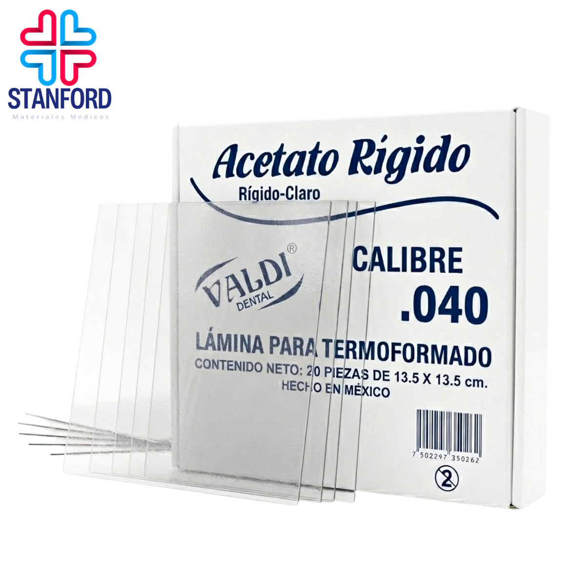 ACETATO RIGIDO .40 VALDI PIEZA