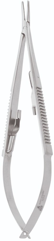 PORTA AGUJAS CASTROVIEJO 14CM CURVA