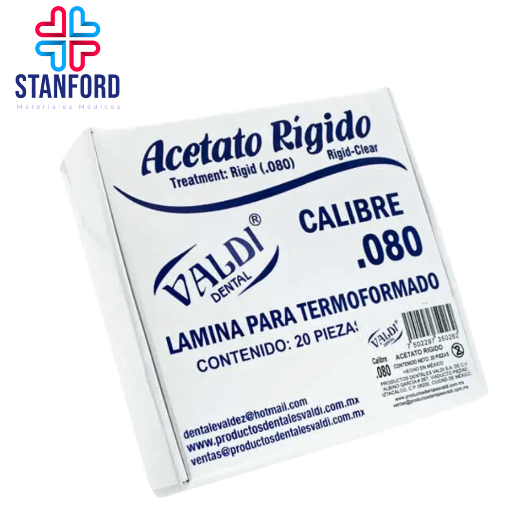 ACETATO RIGIDO .80 VALDI C/20
