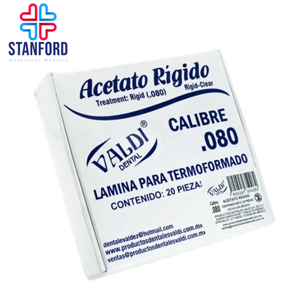 ACETATO RIGIDO .80 VALDI C/20