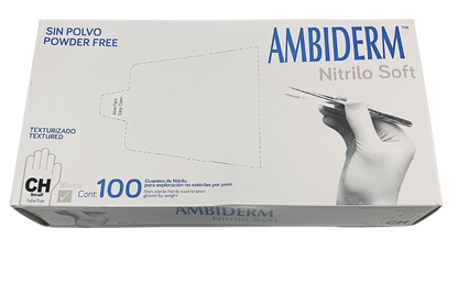 GUANTES NITRILO AMBIDERM C/100