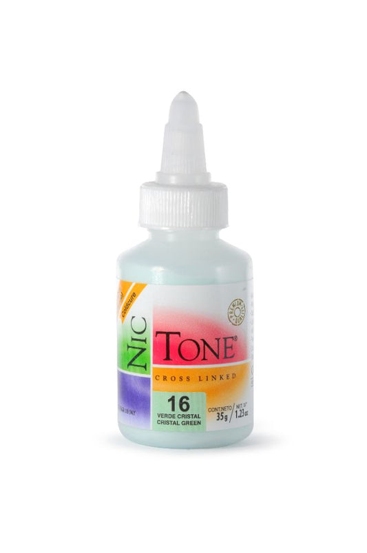 ACRILICO ORTODONCIA NICTONE #16 VERDE CRISTAL 35G.