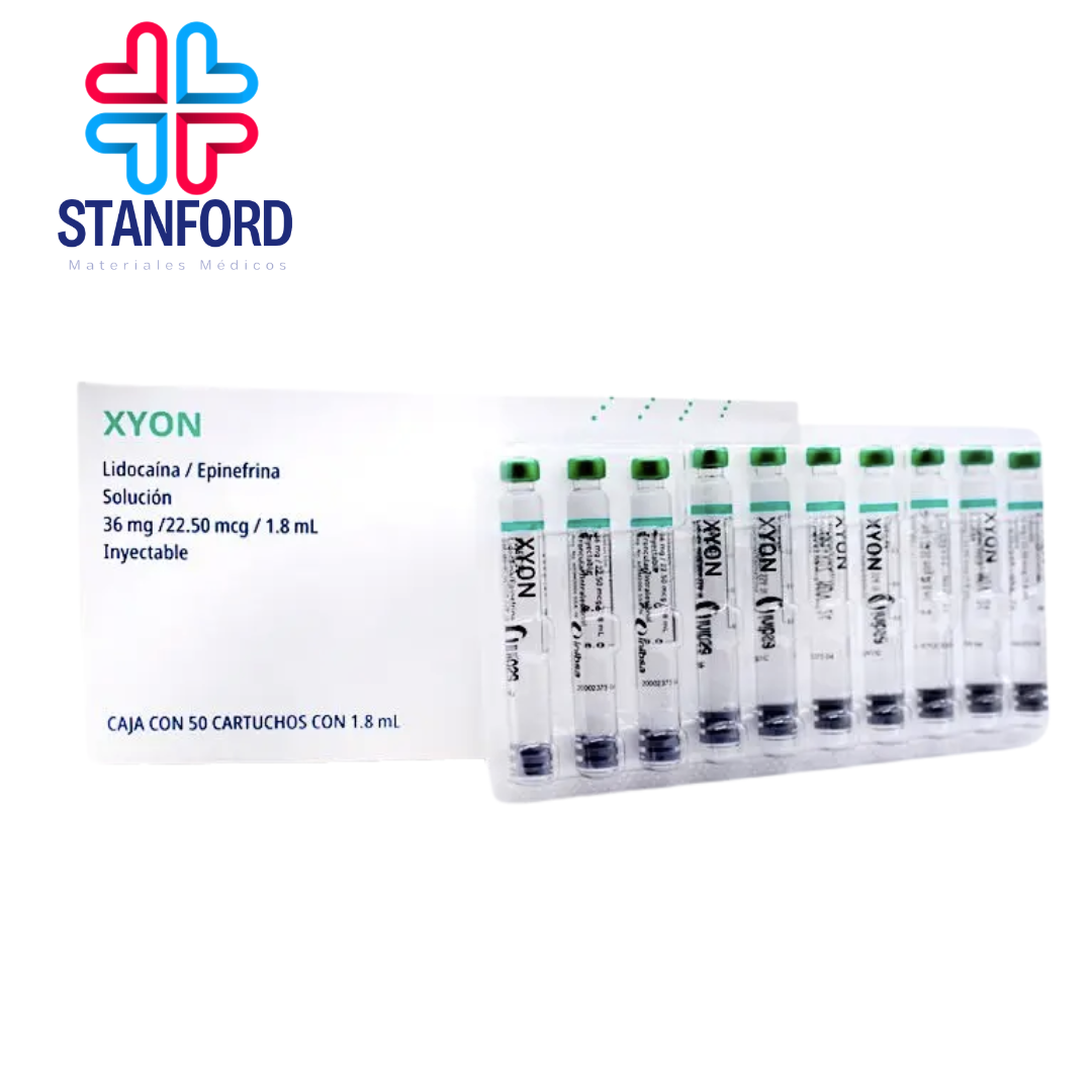 XYON LIDOCAINA EPINEFRINA 2% CARTUCHO VIDRIO 1.8ml C/50