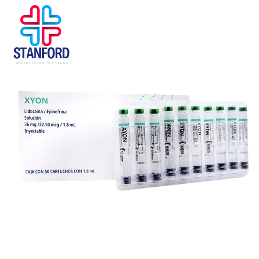 XYON LIDOCAINA EPINEFRINA 2% CARTUCHO VIDRIO 1.8ml C/50